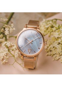Holzkern; Wood Watch Berylline (Nacre/Rose Gold), Women, Natural wood