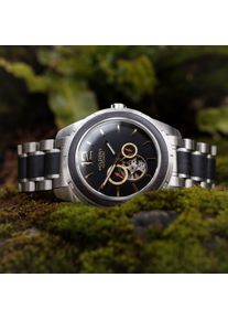 Holzkern; Wood Watch Maharloo (Maple/Jet Black), Men, Natural wood