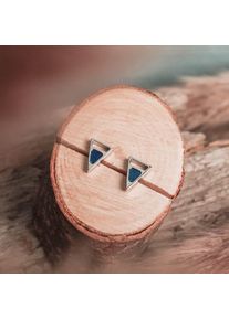 Holzkern Earrings Women Silver and Marble