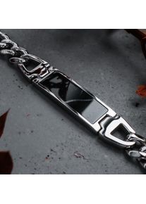 Holzkern Armbanden Heren Zilver en Marmer