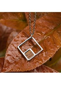 Holzkern Necklaces Women Silver and Koa