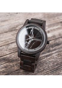 Holzkern; Wood Watch Stetind (Leadwood/Marble), Men, Natural wood