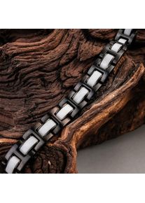 Holzkern bracelet for Damen und Herren Forte (Marble/Grey) made of natural wood, size adjustable