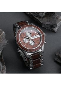 Holzkern; Wood Watch Percival (Walnut/Walnut), Men, Natural wood