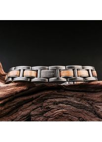 Holzkern Bandlet Forte (Marmer/Antiek Zilver), Natuurlijk hout, heren en dames, in maat verstelbaar