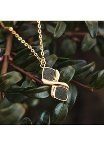 Holzkern Collares Mujer Oro y Pizarra