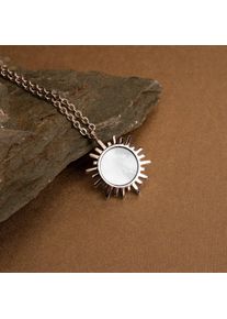 10 mm Ciondolo Platino Con Madreperla, Collana Holzkern