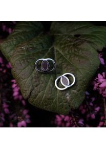 Holzkern Earrings Women Silver and Leadwood