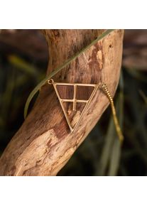 Holzkern Collares Mujer Oro y Nogal