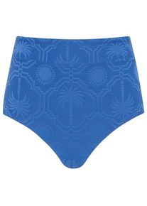 Seafolly Women's Oasis High Waisted Pant Bikini bottom Women (6, blue)