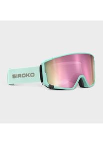Siroko Uniseks ski-/snowboardbril "G3 Gulmarg" mintgroen/lichtroze -