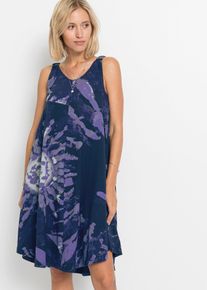 Robe en jersey 100% coton - bleu - taille 58/60 (3XL) - 100% coton - bonprix