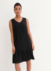 Robe trapèze en viscose longueur genou - noir - taille 44 - Viscose - bonprix