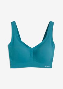 Soutien-gorge moulé et rembourré découpe laser sans armatures Feel Comfort - pétrole - taille 34/36 (XS) - bonprix