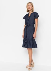 Robe en jean 100% coton - bleu - taille 42 avec coton - bonprix