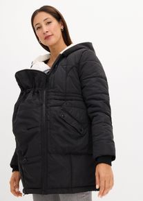 Doudoune doublée de grossesse et de portage - noir - taille 36 - bonprix