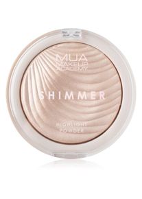 MUA Makeup Academy Shimmer professional highlight pressed powder shade Oyster Silk 8 g