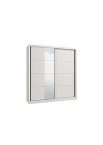 Inosign Schwebetürenschrank »Albi, Schlafzimmerschrank, Wäscheschrank in cashmere oder weiß«, Kleiderschrank mit Spiegel MIT Innenausstattung, FSC®-zertifiziert