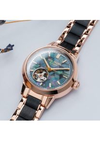 Holzkern; Wood Watch Luminaire (Nacre/Maple), Women, Natural wood