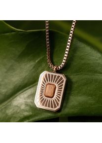 Holzkern Colliers Femme Or rose et Noyer