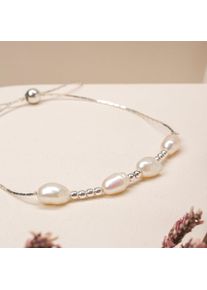 Holzkern Bracelets Femme Argent et Perle
