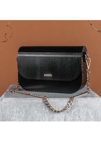 Holzkern Borsa Uniqase Ivay Acero Nero VEGANA Borsa a Tracolla