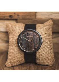 Holzkern; Wood Watch Charon (Leadwood/Gold), Women, Natural wood