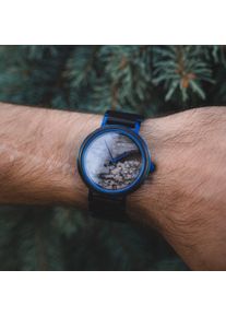 Holzkern; Wood Watch Voyager (Leadwood/Marble), Unisex, Natural wood