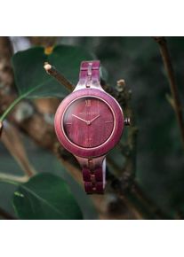 Holzkern; Horloges gemaakt van hout Illusion (Purperhart/Purperhart), Dames, Natuurlijk hout