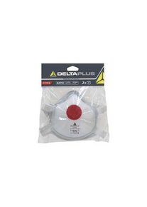 DELTA PLUS M1300 Series Disposable Face Mask for General Purpose Protection, FFP3, Non-Valved, Moulded, 2 per Package - M2FP3V