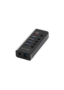 ROLINE USB-keskitin, USB-B-liitäntä, 3.0, USB Ports 5, USB-A-liitäntä - 14025058