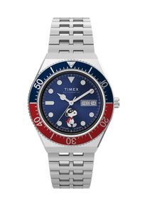 Timex Heren Analoog horloge 'M79 Automatic x Peanuts' navy / rood / zilver One Size