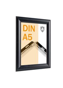 1 Fire protection snap frame A5 black, aluminium