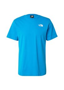 The North Face T-Shirt Herren blau / weiß Größe S