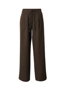 Pieces Bundfaltenhose 'FALKA' Damen braun / weiß Größe 34
