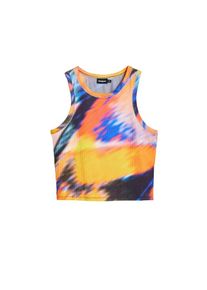 Desigual Dames Top blauw / navy / geel / oranje S