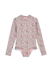 WE Fashion Strój kąpielowy dla dziewczynek stary róż Rozmiar 92