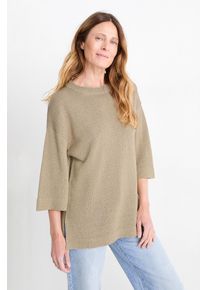 C&Amp;A Sweter z dzianiny-z krótkim rękawem, Beżowy, Rozmiar: XL