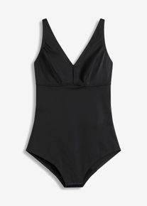 Body senza ferretto e senza cuciture con effetto modellante medio, Nero, Taglia 54, bonprix
