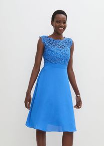 Miniabito con pizzo, Blu, Taglia 58, bonprix