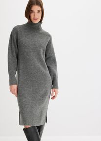 Abito in maglia con spacco - Grigio - Taglia 58/60 (XXL) - bonprix
