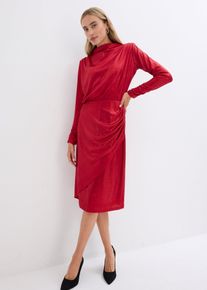 Abito di jersey con fili glitterati - Rosso - Taglia 54/56 (XL) - bonprix
