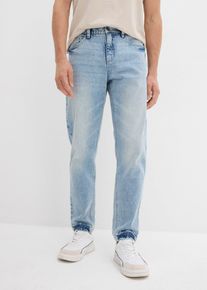 Jeans cropped classic fit elasticizzati tapered, Blu, Taglia 33, bonprix