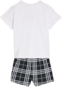 Pigiama estivo in morbido cotone, Bianco, Taglia 116/122, bonprix