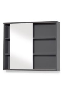 Armadietto con specchio, Grigio, Taglia 60x70 cm, bonprix
