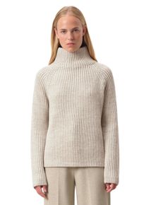 Drykorn ARWEN Coltrui in wol-alpacamix in beige, maat XS