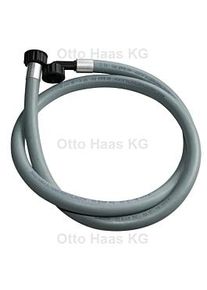 HAAS Zulaufschlauch 1325 grau, 1/2", 2500mm, für Wasch-/Spülmaschine, Gummi