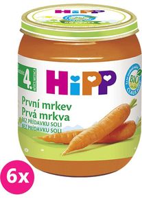 6x HiPP BIO První mrkev (125 g) - zeleninový příkrm