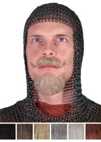 Chevalier Composition de barbe professionnelle en poils véritables