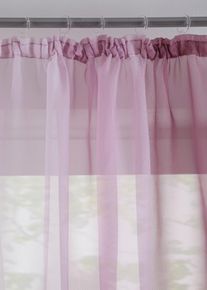 bonprix Firana z poliestru z recyklingu, w cieniowanym kolorze (2 szt.), fioletowy, Wys./szer. 145/144 cm